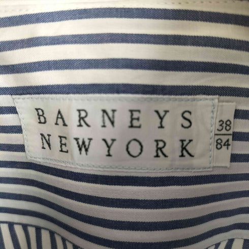 バーニーズニューヨーク BARNEYS NEWYORK ストライプ柄 長袖シャツ ワイシャツ メンズ 38/84