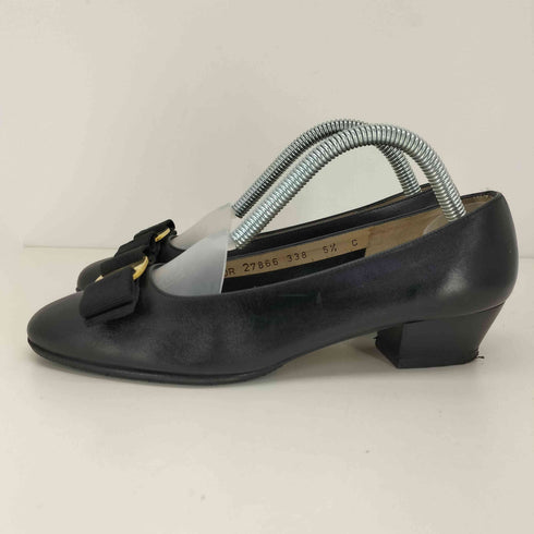 サルヴァトーレフェラガモ Salvatore Ferragamo ヴァラリボン ヒールパンプス レディース 5 1/2