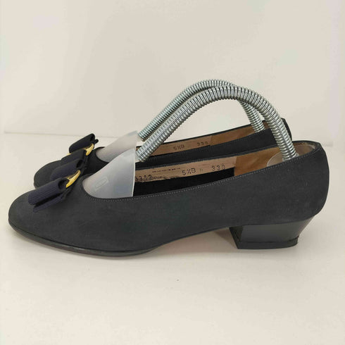 サルヴァトーレフェラガモ Salvatore Ferragamo ヴァラリボン ヒールパンプス レディース 5 1/2