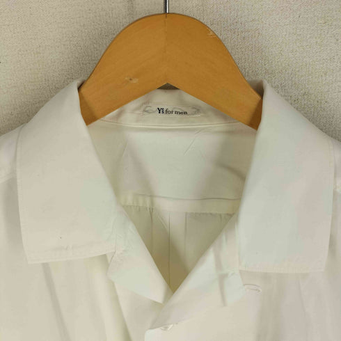 ワイズフォーメン Ys for men 白タグ オープンカラー ボックス シャツ メンズ