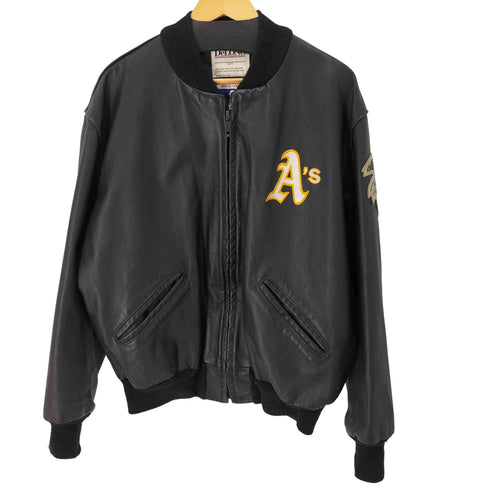 ディロング Delong 90S USA製 レザースタジャン オールレザー アワードジャケット メンズ JPN:L
