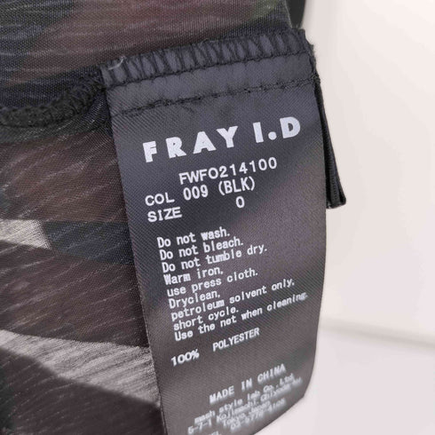 フレイアイディー FRAY I.D 楊柳シフォンギャザーワンピース レディース JPN:0