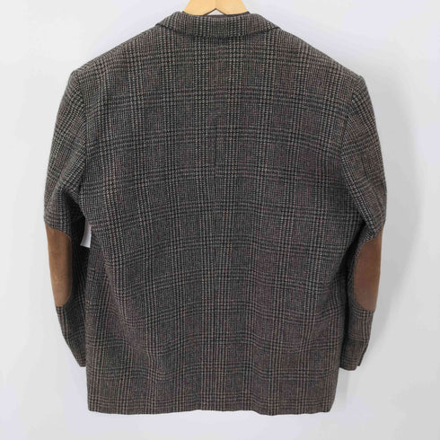 コムデギャルソンオム COMME des GARCONS HOMME AD1989 3Bツイードテーラードジャケット エルボーレザーパッチ メンズ JPN:M