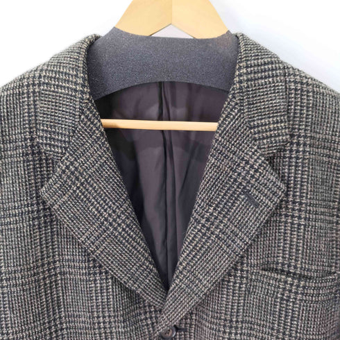 コムデギャルソンオム COMME des GARCONS HOMME AD1989 3Bツイードテーラードジャケット エルボーレザーパッチ メンズ JPN:M