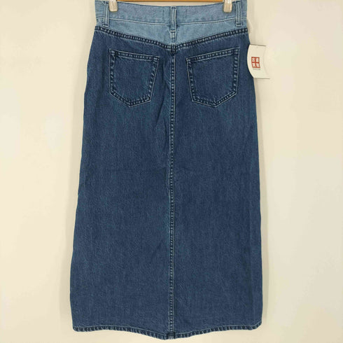 アズールバイマウジー AZUL by moussy ツートンカラーデニムスカート タイト スリット レディース JPN:L