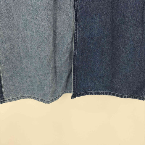 アズールバイマウジー AZUL by moussy ツートンカラーデニムスカート タイト スリット レディース JPN:L