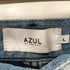 アズールバイマウジー AZUL by moussy ツートンカラーデニムスカート タイト スリット レディース JPN:L