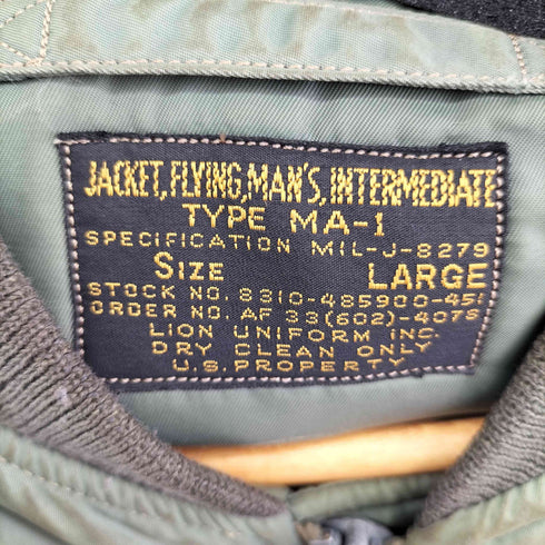 バズリクソンズ BUZZ RICKSONS TYPE MA-1 フライトジャケット メンズ JPN:L