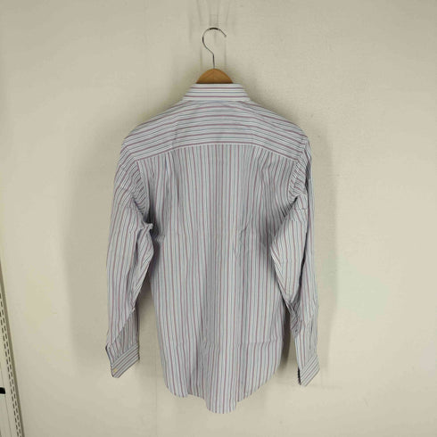 バグッタ Bagutta イタリア製 ストライプ柄 L/S スナップダウンシャツ ワイシャツ メンズ 38/15
