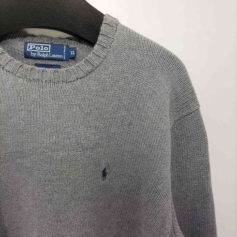 ポロバイラルフローレン Polo by RALPH LAUREN ポニー刺繍ロゴ クルーネックニット メンズ import:XL