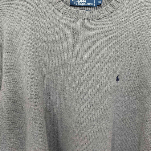 ポロバイラルフローレン Polo by RALPH LAUREN ポニー刺繍ロゴ クルーネックニット メンズ import:XL