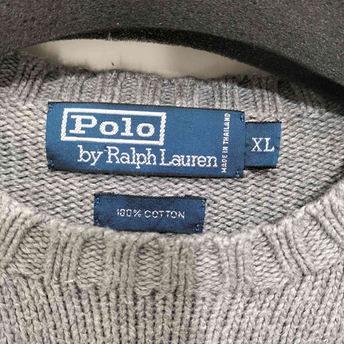 ポロバイラルフローレン Polo by RALPH LAUREN ポニー刺繍ロゴ クルーネックニット メンズ import:XL