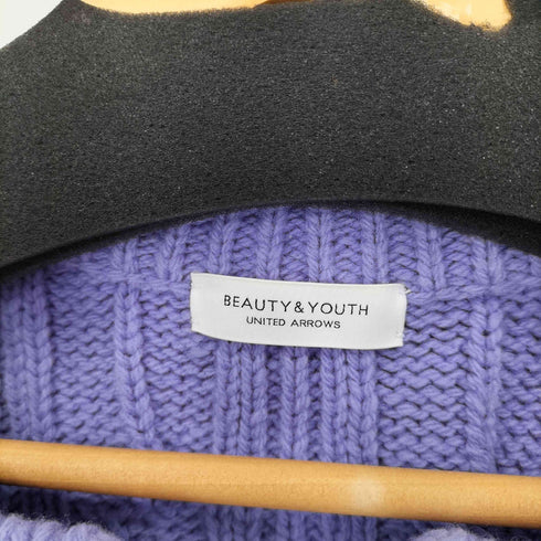 ビューティーアンドユースユナイテッドアローズ BEAUTY & YOUTH UNITED ARROWS ウールケーブルスキッパーネックニット レディース