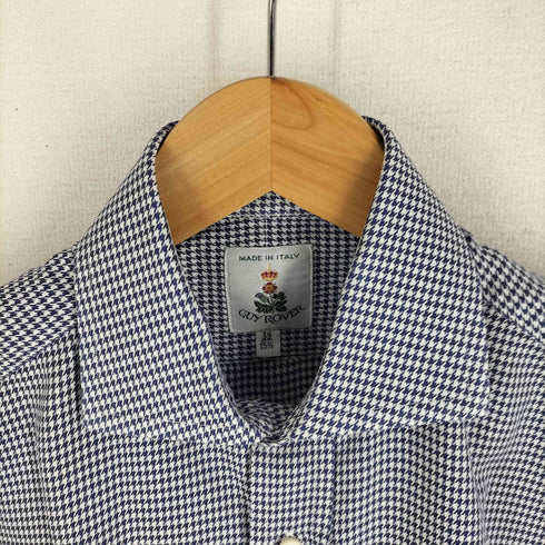 ギローバー GUY ROVER イタリア製 千鳥柄 L/S シャツ ワイシャツ メンズ 38/15