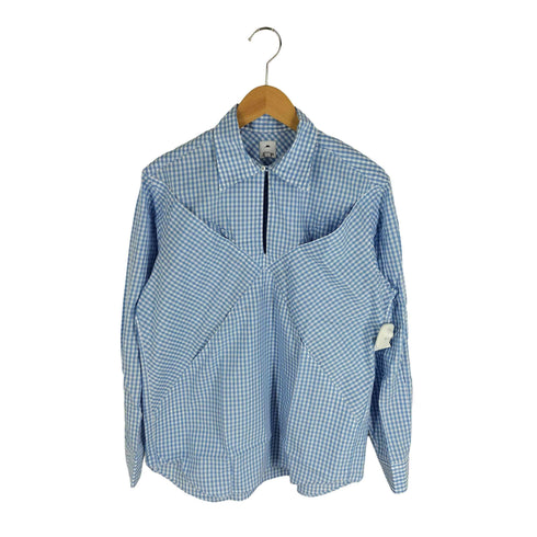 JIPIJAPA ギンガムチェック L/S スキッパーシャツ メンズ JPN:1