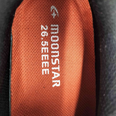 ムーンスター MOONSTAR レザーライクサイドジップスニーカー 撥水 メンズ JPN:26.5
