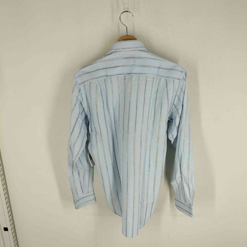 バグッタ Bagutta イタリア製 ストライプ柄 L/S ボタンダウンシャツ ワイシャツ ラメ糸 メンズ 15/38