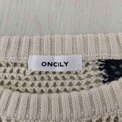oncily メッシュ半袖ニット メンズ FREE