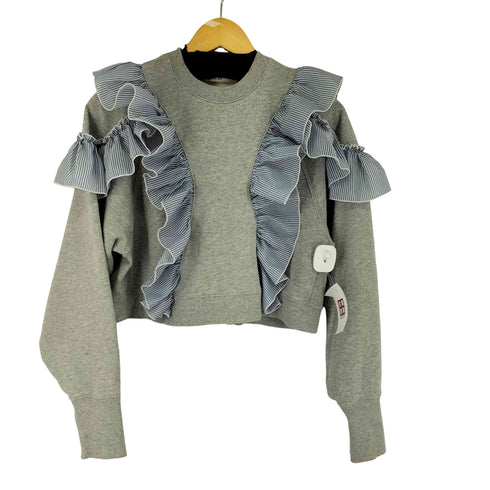 ファーファー furfur フリル付きスウェット レディース FREE