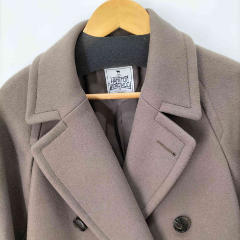 ビューティーアンドユースユナイテッドアローズ BEAUTY & YOUTH UNITED ARROWS HAMILTON WOOL MIX ロングPコート ハミルトンラムズウール ダブルチェスターコート レディース JPN:S