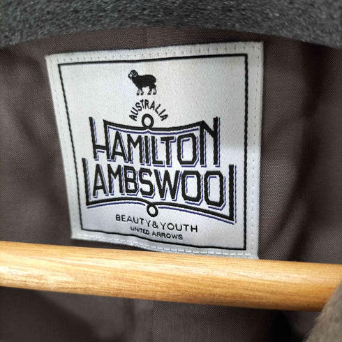 ビューティーアンドユースユナイテッドアローズ BEAUTY & YOUTH UNITED ARROWS HAMILTON WOOL MIX ロングPコート ハミルトンラムズウール ダブルチェスターコート レディース JPN:S