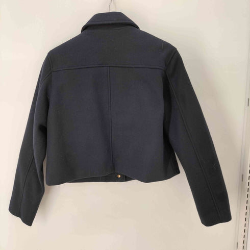 ザラ ZARA クロップドウールジャケット ショート丈 レディース import:M
