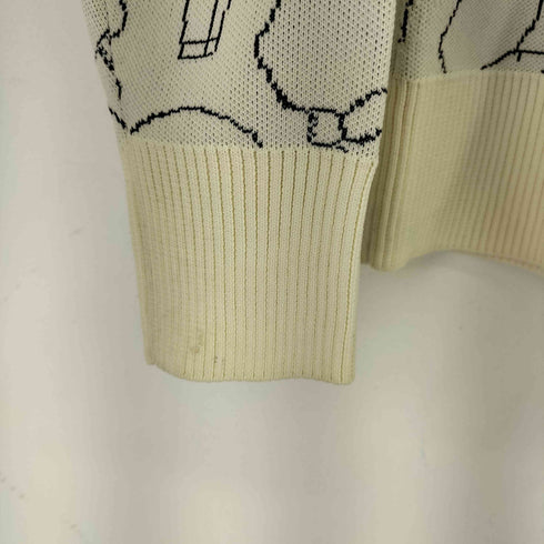 ファーファー furfur 総柄ジャガードセーター レディース ONE SIZE