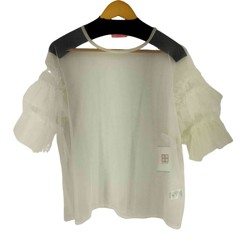 キャンディストリッパー Candy Stripper TULLE FRILL SLEEVE トップス レディース JPN:2
