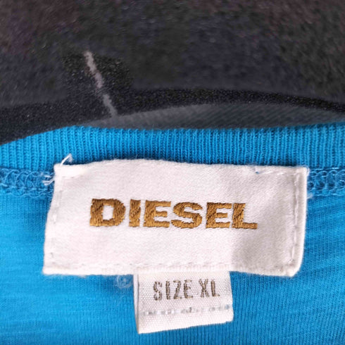 ディーゼル DIESEL vネック ダメージ加工 Tシャツ Y2K メンズ import:XL
