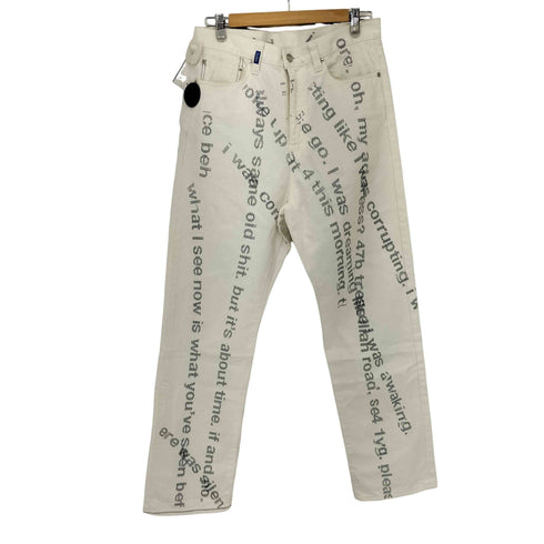 クードス KUDOS 22AW STRAIGHT DENIM TROUSERS 総柄デニムパンツ メンズ JPN:2