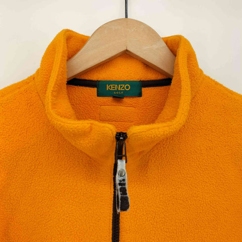 ケンゾーゴルフ KENZO GOLF 90S ロゴ 刺繍 ジップアップ フリース メンズ JPN:4
