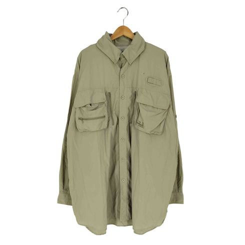 カベラス Cabelas Guidewear 裏地メッシュ ロゴ刺繍 ナイロン フィッシングシャツ メンズ 3XL