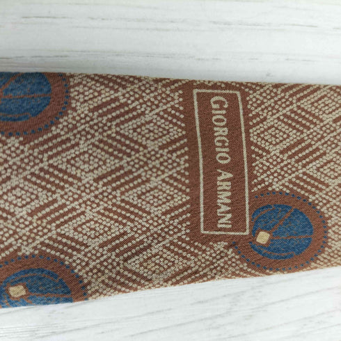 ジョルジオアルマーニ Giorgio Armani CRAVATTE OLD イタリア製 総柄 シルクネクタイ メンズ