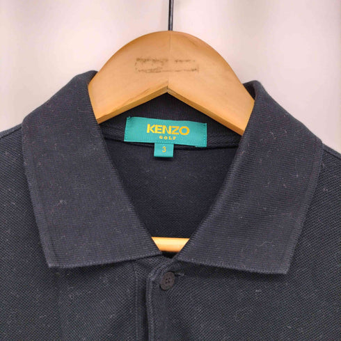 ケンゾーゴルフ KENZO GOLF 90S ロゴ 刺繍 S/S ポロシャツ メンズ JPN:3