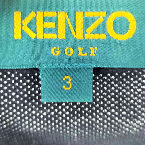 ケンゾーゴルフ KENZO GOLF 90S ロゴ 刺繍 S/S ポロシャツ メンズ JPN:3