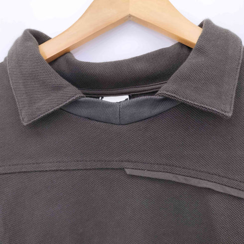 ジーアールテンケー GR10K 21AW 鹿の子L/S ポロカラーシャツ メンズ import:S