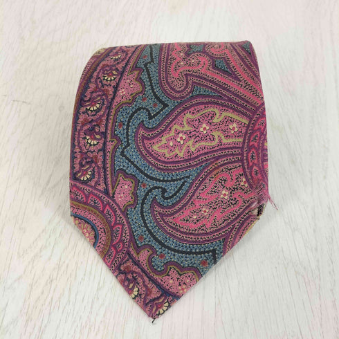 エトロ ETRO OLD ペイズリー柄 シルクネクタイ メンズ