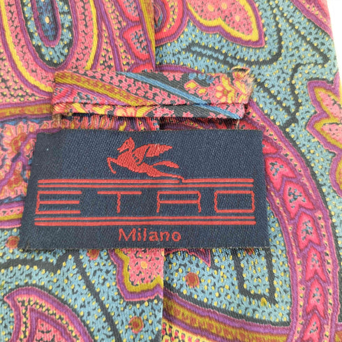 エトロ ETRO OLD ペイズリー柄 シルクネクタイ メンズ