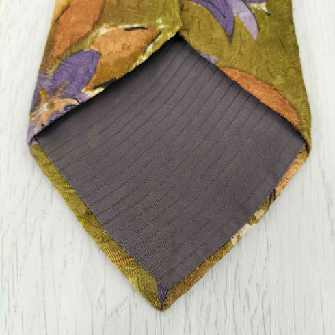 ERMENEGILDO ZEGNA OLD 花柄 シルクネクタイ メンズ
