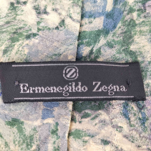 ERMENEGILDO ZEGNA OLD 総柄 シルクネクタイ メンズ