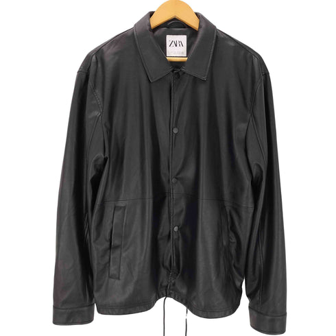 ザラ ZARA フェイクレザージャケット メンズ JPN:L