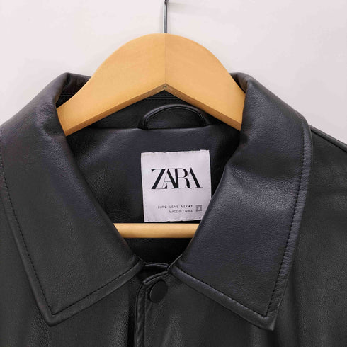 ザラ ZARA フェイクレザージャケット メンズ JPN:L