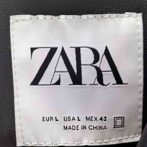 ザラ ZARA フェイクレザージャケット メンズ JPN:L