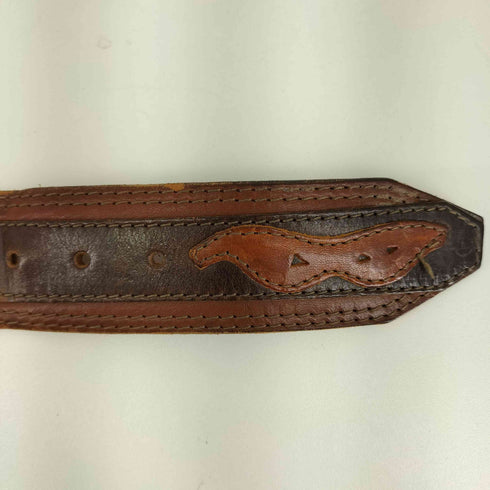 ディーゼル DIESEL レザーパッチベルト メンズ 90/36