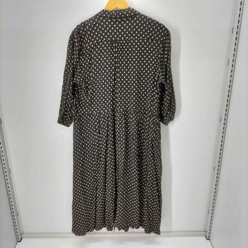 ユニクロイネスドラフレサンジュ UNIQLO INES DE LA FRESSANGE ドット柄 ロングフレアワンピース レディース JPN:XXL