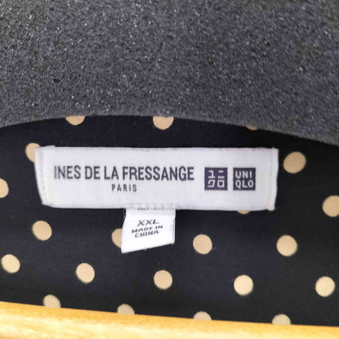 ユニクロイネスドラフレサンジュ UNIQLO INES DE LA FRESSANGE ドット柄 ロングフレアワンピース レディース JPN:XXL