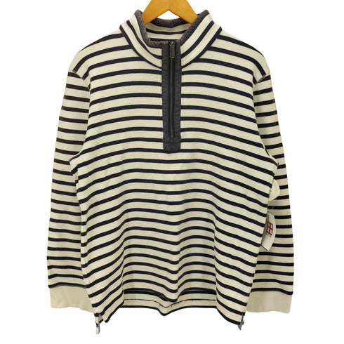 エルエルビーン L.L.Bean TRADITIONAL FIT ハーフジップボーダートレーナー メンズ M