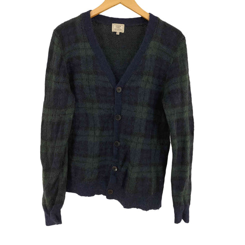 グリーンレーベルリラクシング GREEN LABEL RELAXING モヘア混 ブラックウォッチカーディガン メンズ JPN:M