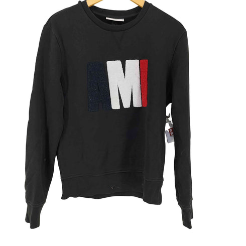アミアレクサンドルマテュッシ AMI ALEXANDRE MATTIUSSI CONTRAST LOGO SWEATSHIRT メンズ import:M