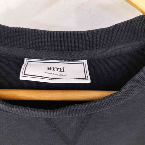 アミアレクサンドルマテュッシ AMI ALEXANDRE MATTIUSSI CONTRAST LOGO SWEATSHIRT メンズ import:M